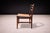 Brown Chair in Rosewood & Cane, Alexandre Rapoport, 1960s For Sale - Image 8 of 12