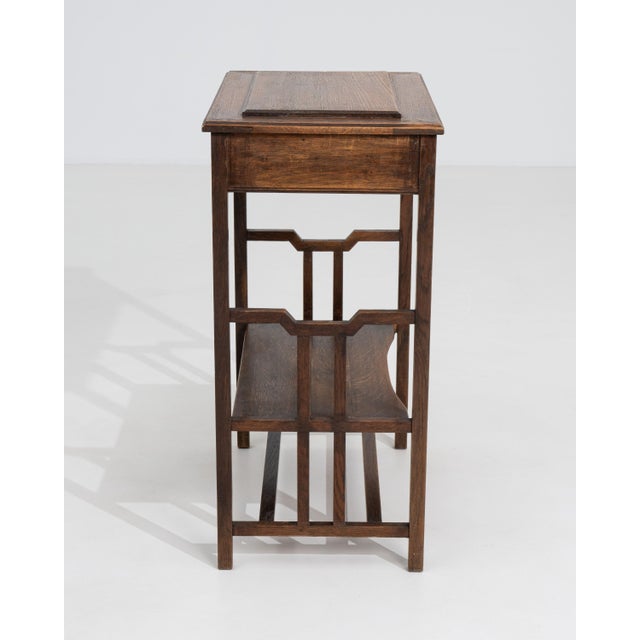 Brown French Art Nouveau Side Table, Wood Construction, Circa 1900 France Early 1900s For Sale - Image 8 of 17