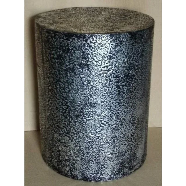 Hand hammered accent table. add a little style and texture to any room. Place the table in a corner with a plant or lamp...