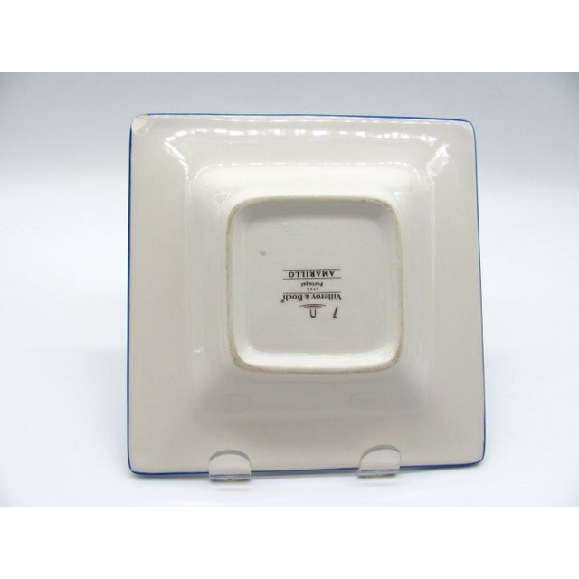 Vintage Villeroy & Boch Amarillo Lemon Square Appetizer Plates - Set of 8 For Sale - Image 9 of 10