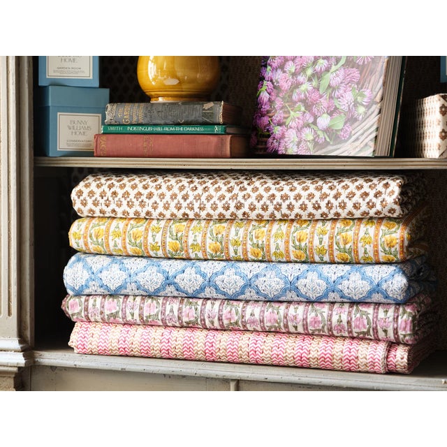 Transitional Lotus Throw (50x60) Yellow For Sale - Image 3 of 4