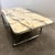 Modern Large Italian Calacatta Violetta Marble Coffee Table with Chrome Base, 1970s For Sale - Image 3 of 11