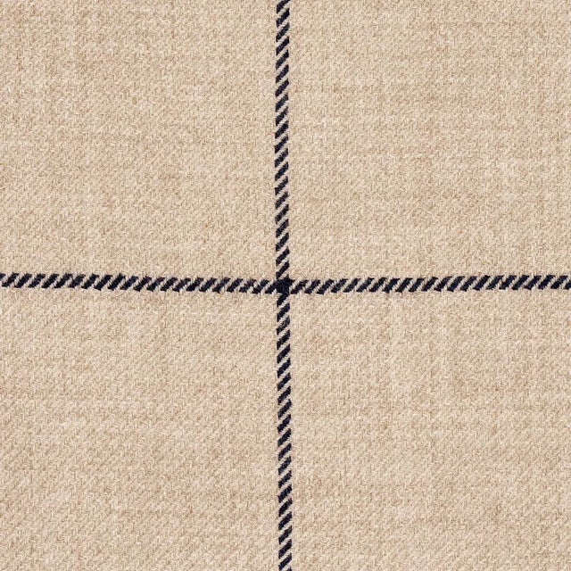 Contemporary SAMPLE - Schumacher Bancroft Wool Plaid Fabric In Ivory For Sale - Image 3 of 3
