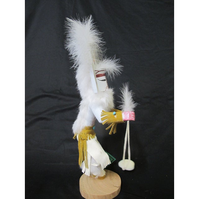 Figurative Navajo Native American 15" White Cloud Kachina Doll Statue Signed Begay For Sale - Image 3 of 8