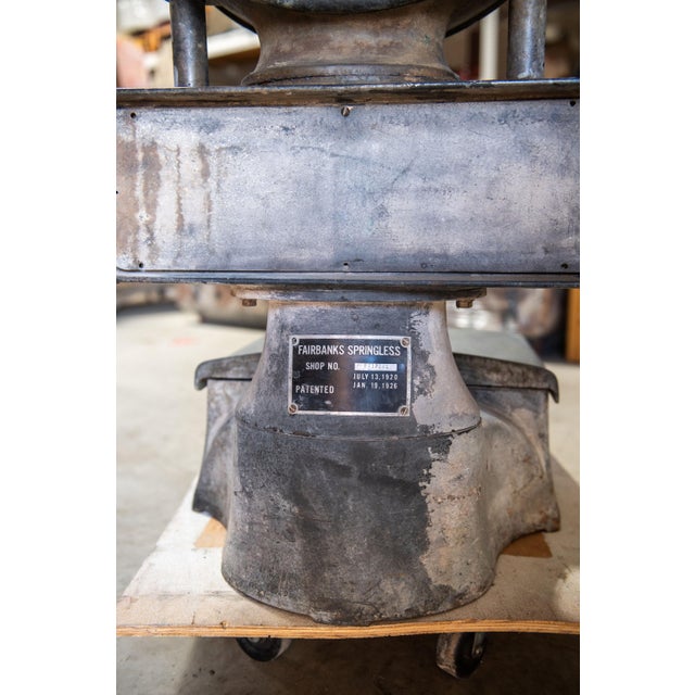 Gray Antique Fairbanks Springless Scale For Sale - Image 8 of 11