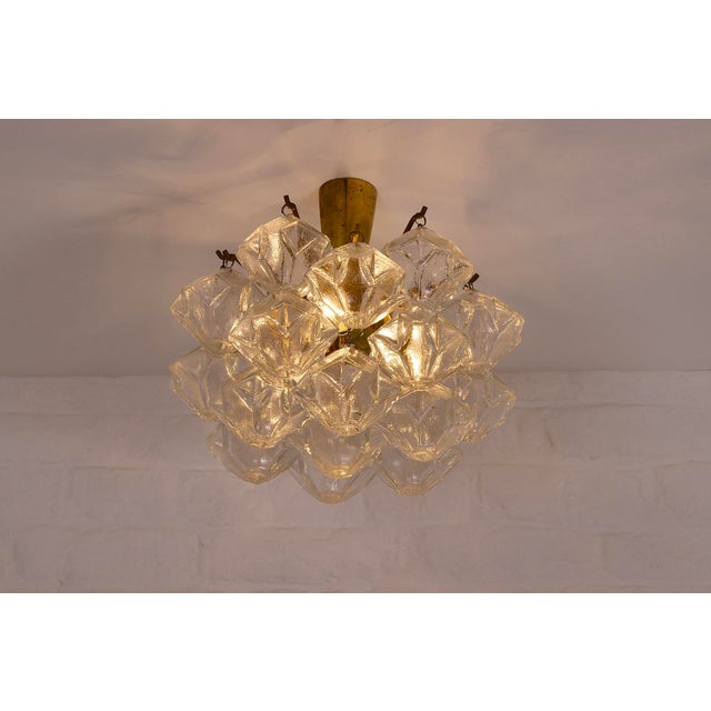 Brass Pagoda Suspension Ceiling Light, 1970s For Sale - Image 4 of 13