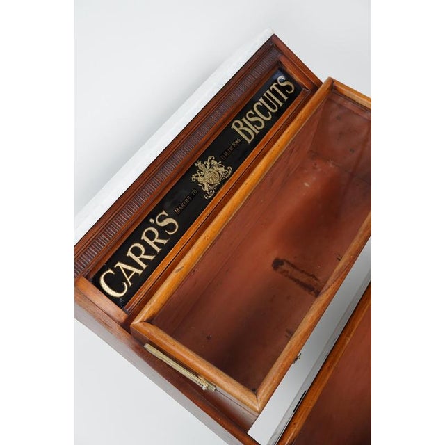Victorian 19th Century Hardwood Carrs Biscuits Vitrine For Sale - Image 3 of 18