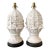 Vintage Plaster Artichoke Lamps - A Pair For Sale