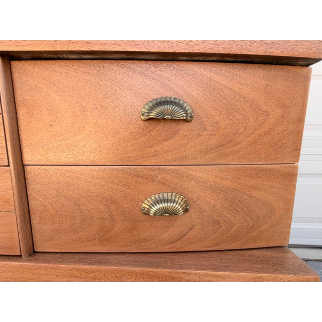 Wood Vintage 1970’s (Bassett) Mid-Century Style Dresser For Sale - Image 7 of 10