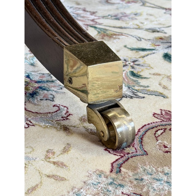 Late 20th Century Baker Stately Homes Georgian Mahogany Pedestal Dining Table For Sale - Image 11 of 12