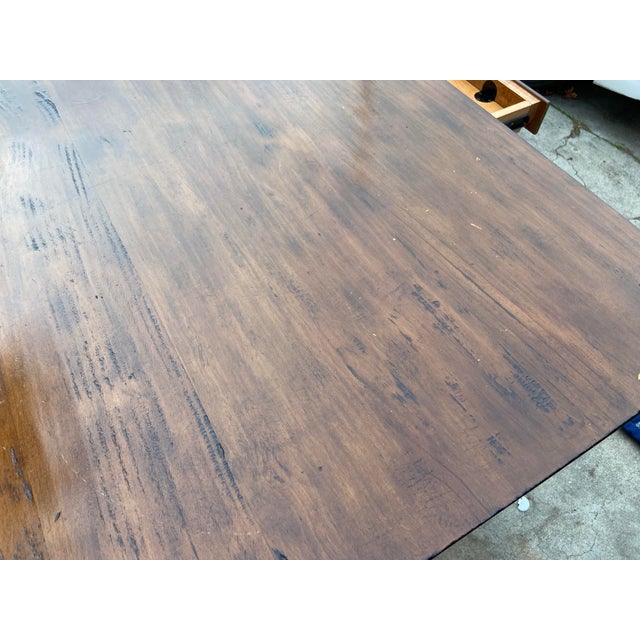 Pottery Barn Printers Collection Executive Desk Unbranded For Sale - Image 11 of 12