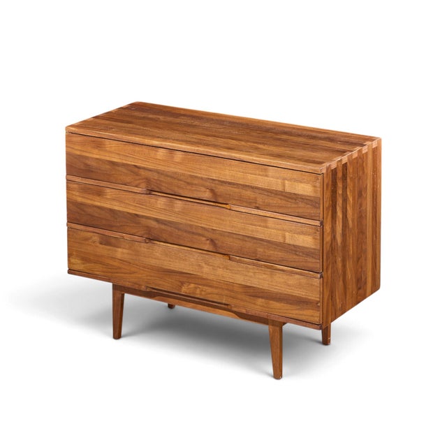 Brown Mel Smilow Mid Century Walnut Chest of Drawers Dresser For Sale - Image 8 of 8