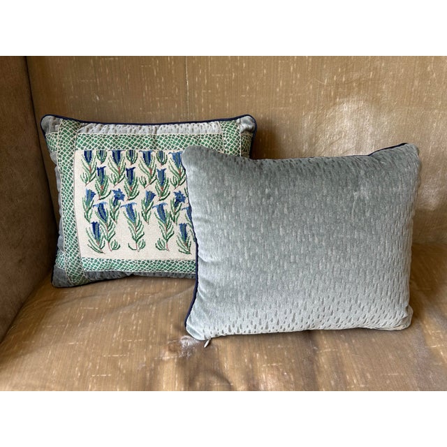 Mary Jane McCarty Designs Floral Petit Point Pillows For Sale - Image 4 of 6