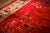 1920s Antique Red Scarlett Floral Haute Modern Knotted Wool Chinese Art Deco Rug For Sale - Image 4 of 9