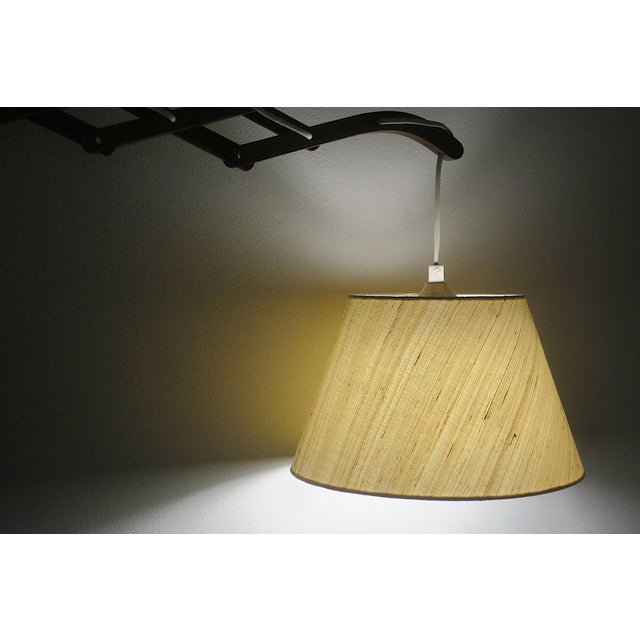 Brown Large Concertina Wall Light in Teak by Erik Hansen for Le Kilint, Denmark, 1960s For Sale - Image 8 of 17