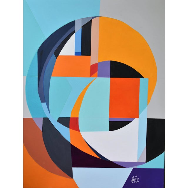 Harmonious Fusion Abstract Painting by Percy Rivera For Sale In Atlanta - Image 6 of 6