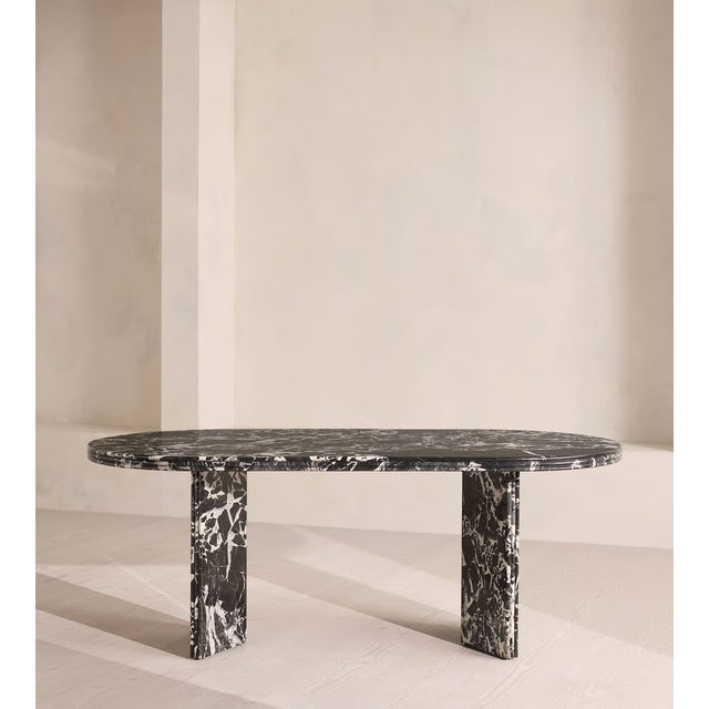 NEW in box! This Rosaline Dining Table by Soho Home is sure to make a statement in your dining room. Its rounded tabletop,...