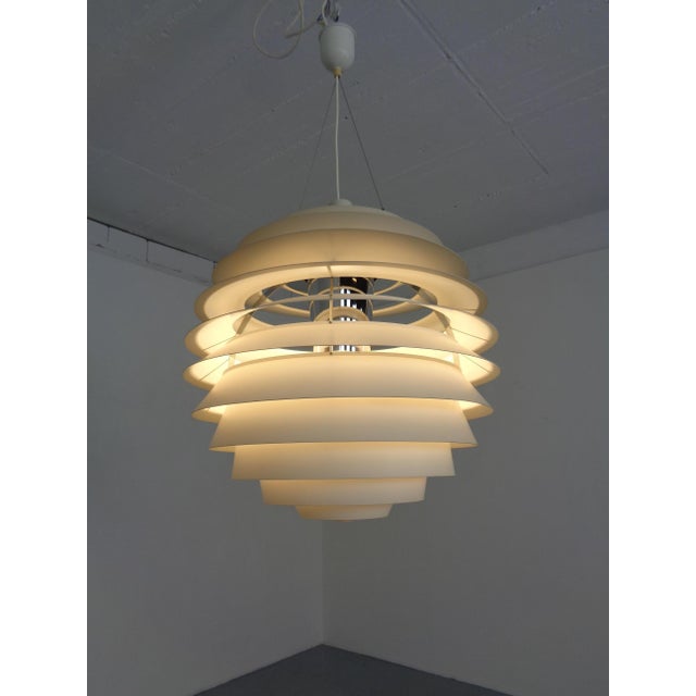 Silver PH Louvre Pendant Lamp by Poul Henningsen for Louis Poulsen, Denmark, 1950s For Sale - Image 8 of 18