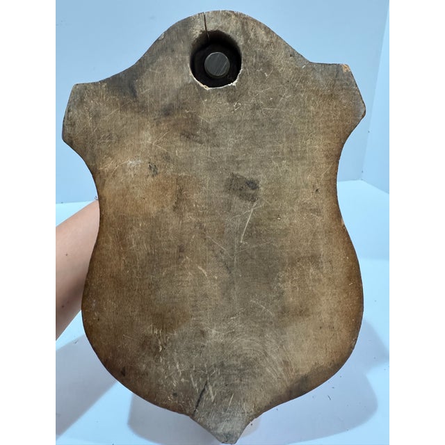 Antique Horse Formed Tobacco Cutter With Wooden Handle and Base For Sale - Image 9 of 9