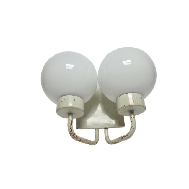 Two-Armed Wall Lamp from Elmet Zabrze, 1970s For Sale - Image 3 of 10