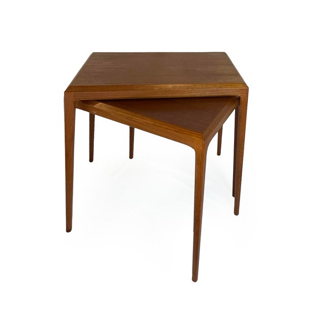 Vintage Danish Teak Side Tables by Johannes Andersen, 1960s, Set of 2 For Sale - Image 6 of 13