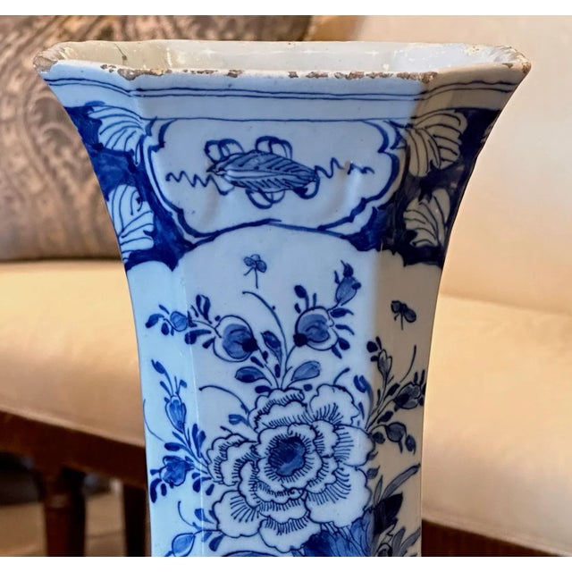 19th Century 19th Century Delft Vase For Sale - Image 5 of 6