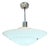 Art Deco Memphis Streamline Sky Blue Art Glass Chandelier Pendant Light by Three Zone For Sale - Image 3 of 11