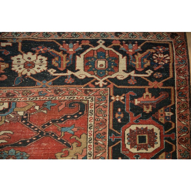 Antique Heriz Carpet - 12' x 14'8" For Sale - Image 12 of 12