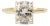 14k Yellow Gold 2.86ct Cushion Cut Lab Grown Diamond Hidden Halo Engagement Ring, Size 7.75 For Sale