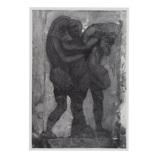 Auguste Rodin, Shades of Three Warriors, Engraving For Sale