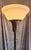 Goldenrod Art Deco German Floor Lamp with Brass Base and White Glass Shade, 1920s For Sale - Image 8 of 11