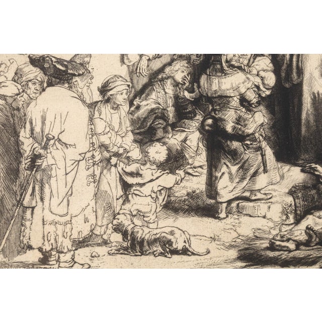 Late 20th Century Rembrandt Van Rijn, Christ Healing the Sick (The Hundred Guilder Print) 1649 For Sale - Image 5 of 6