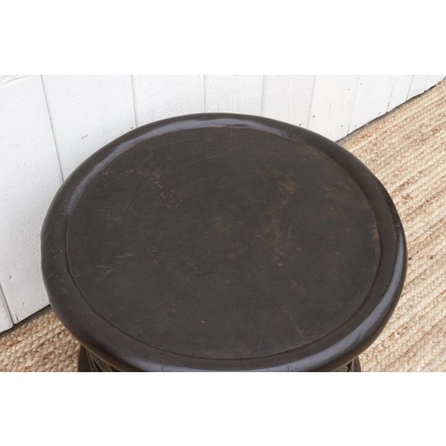 African Floral Bamileke Stool For Sale In Los Angeles - Image 6 of 10