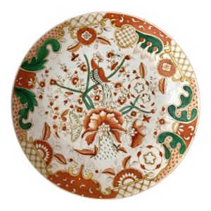 Antique Rare 19th C. Gulin Brothers Factory Hand Painted Porcelain Plate, Marked