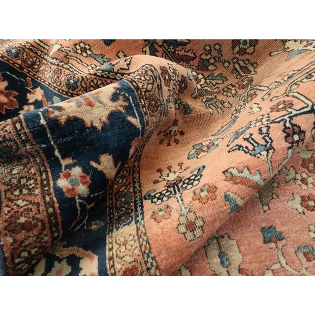 Antique Persian Sarouk Rug - 4' x 6'4" For Sale - Image 9 of 12