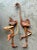 Brown Vintage Boho Hand Carved Ostrich - A Pair For Sale - Image 8 of 9