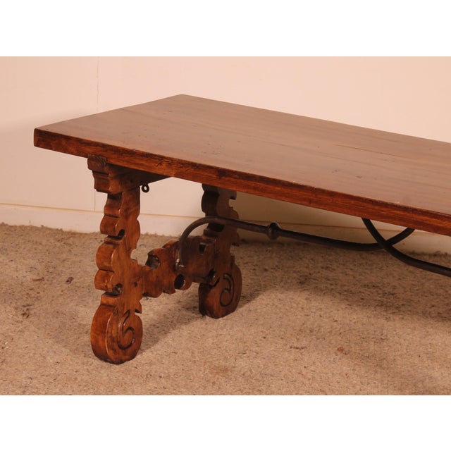 17th Century Spanish Walnut Coffee Table For Sale - Image 3 of 11