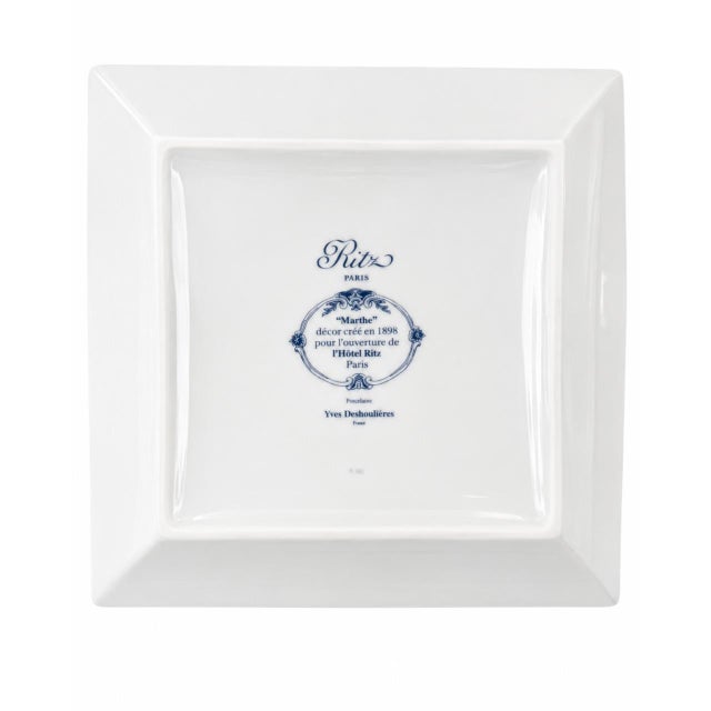 French Vintage Ritz Paris Hotel 100 Year Anniversary Porcelain Ashtray Catchall Dish For Sale - Image 3 of 10