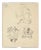 Study of Figures - PenDrawing by E. Hugon - Late 20th Century Late 20th Century For Sale