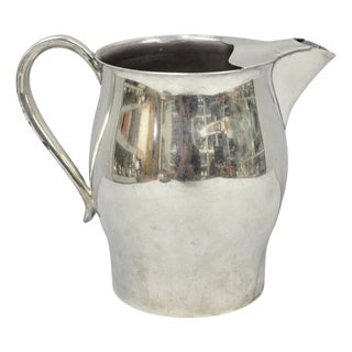 Vintage Fb Rogers 7504 Bulbous Silver Plated Ice Lip Lemonade Water Pitcher For Sale