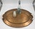 Vintage Italian Hollywood Regency Oval Statement Size Brass Tray With Faux Boar Tusk Handles and Cross Strap Trim For Sale - Image 16 of 16