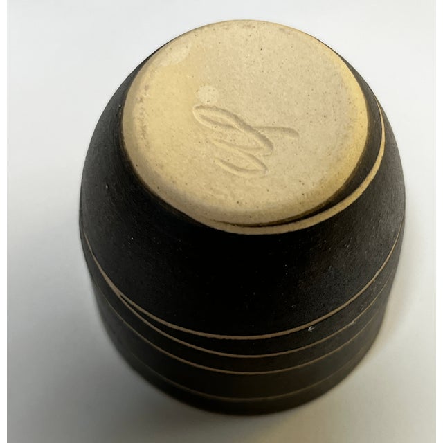 Vintage Artist Made Saki Cups- Set of 5 For Sale - Image 4 of 4