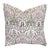 Pink and Green Block Print Down Filled Pillows 20” X 20” - India For Sale