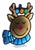 Smiley World Holiday Reindeer Ekkolight 21"H For Sale