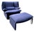 Portovenere Armchair with Ottoman by Vico Magistretti for Cassina For Sale