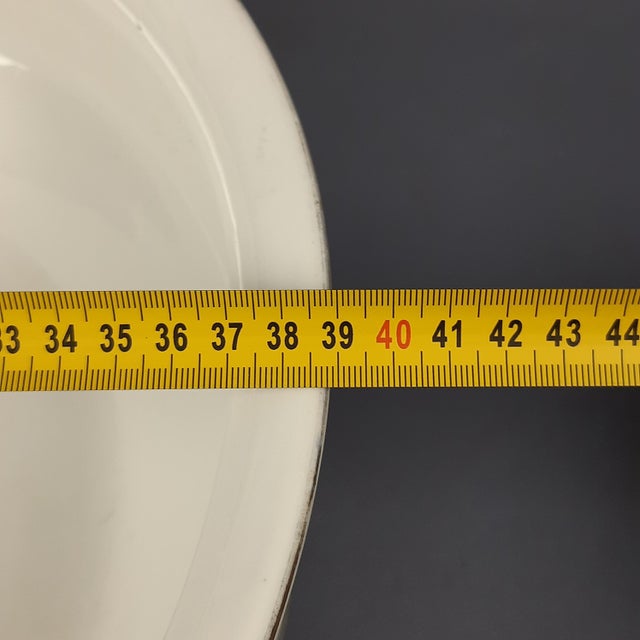 Antique Iridescent Ceramic Bowl with Romanesque Figures, Former Czechoslovakia, Early 1900s For Sale - Image 12 of 14