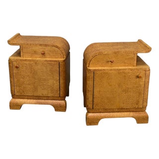 Art Deco Bedside Tables, Czechoslovakia, 1937, Set of 2 For Sale