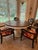 Stone Arhaus Luca 54” Pedestal Table With 4 Arhaus Jordan Bell’Arte Armchairs For Sale - Image 7 of 7