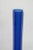Glass Cobalt Blue Satin Glass Ribbed Footed Tall Vase For Sale - Image 7 of 8
