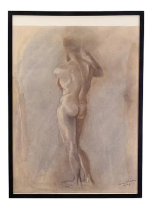 Circa 1950 Figural Sketch, American